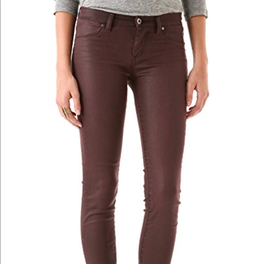 Blank NYC Spray On metallic jeans